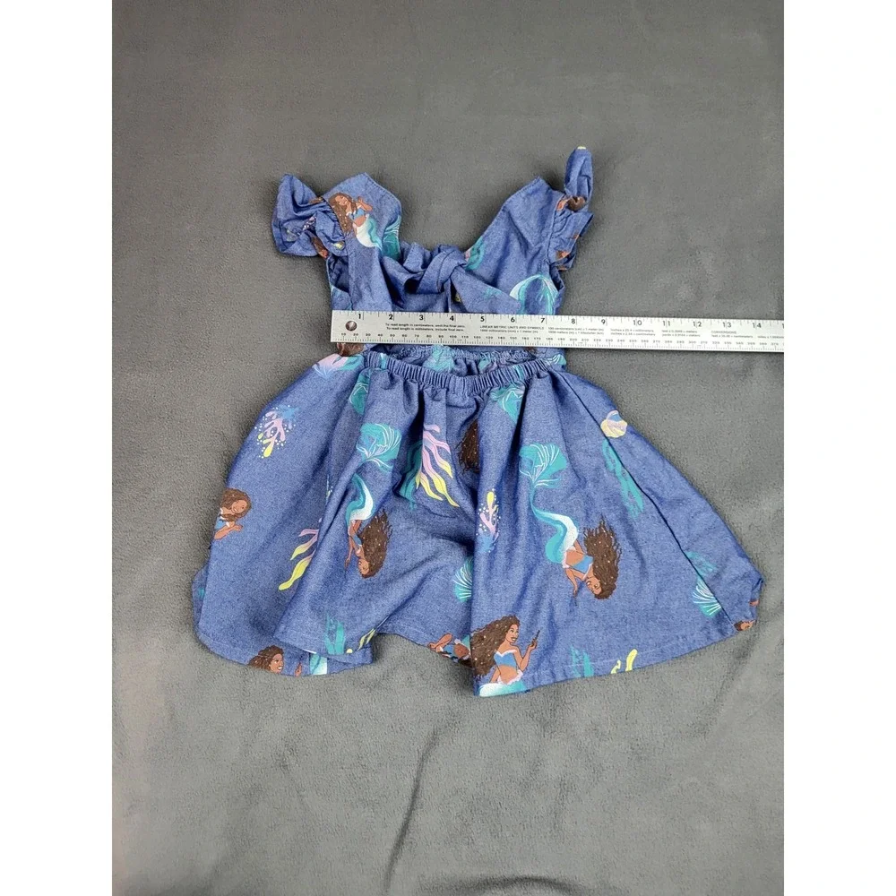 Little Mermaid Ariel Dress Girls 18Mo. Blue Disney‎ A Line Flowy Whimsical
